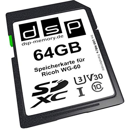 DSP Memory 64 GB Ultra High Speed geheugenkaart voor Ricoh WG-60 digitale camera