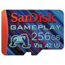 SanDisk GamePlay microSD-kaart voor mobiele/handheld gaming 256 GB (leessnelheden tot 190 MB/s, A2, V30, U3)