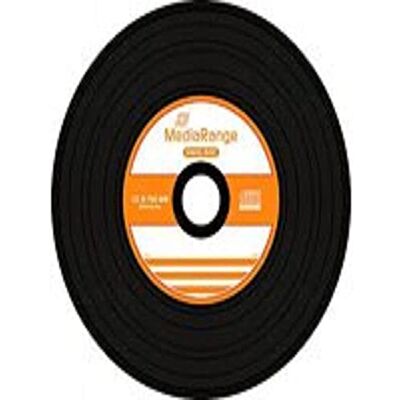 MediaRange Vinyl CD-R 700MB 80min 52x schrijfsnelheid, zwarte schrijfpagina, 50 Cakebox 50-pack 700MB 52x schrijftempo cakebox voor archief en back-up MediaRange Vinyl CD-R 700MB 80min 52x schrijfsnelheid, zwarte schrijfpagina, 50 Cakebox 50-pack 700MB 52x schrijftempo cakebox voor archief en back-up