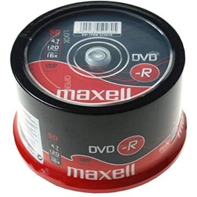 Maxell DVD-R blanks 4.7GB 16x 50 spindel Maxell DVD-R blanks 4.7GB 16x 50 spindel