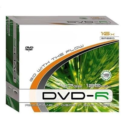 Zarivy DVD-R 4,7 GB, 16 x slanke behuizing, 10 stuks, ideaal voor het opnemen van gegevens, videoopslag en back-ups. Zarivy DVD-R 4,7 GB, 16 x slanke behuizing, 10 stuks, ideaal voor het opnemen van gegevens, videoopslag en back-ups.