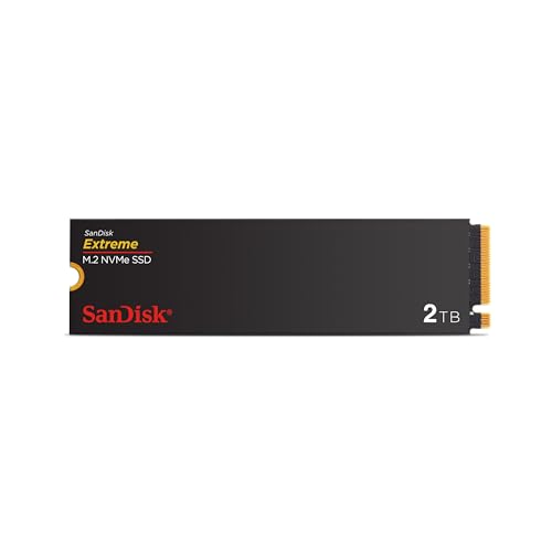 SanDisk Extreme M.2 NVMe SSD 2 TB (Interne SSD, PCIe Gen 4.0, Tot 5.150 MB/s, nCache-Technologie, 5 Jaar Garantie)