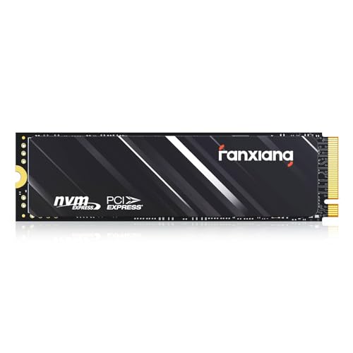 fanxiang S690Q NVMe M.2 SSD, 1TB, PCIe 4x4 Gaming Solid State Drive, 4750 MB/s lezen, 2850 MB/s schrijven, interne SSD, harde schijf voor gegevensoverdracht