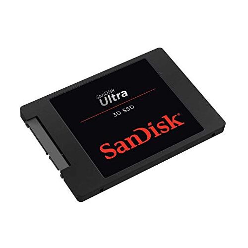 SanDisk Ultra 3D SSD 2 TB (Leessnelheid Tot 560 MB/s, Schrijfsnelheid Tot 530 MB/s, 3D NAND Technologie, NCache 2.0-Technologie) Zwart