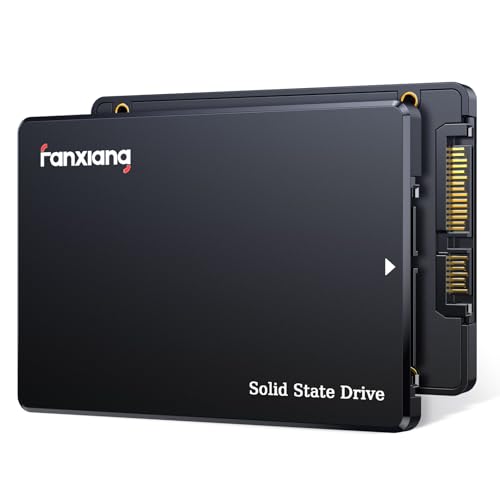 fanxiang S101Q SATA III 2,5 inch QLC SSD, 512 GB, 550 MB/s lezen, 500 MB/s schrijven, interne SSD, harde schijf voor snelle gegevensoverdracht