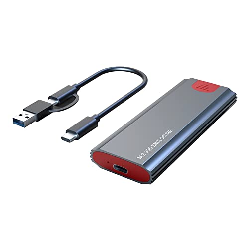 Prakti M2 SSD behuizing M.2 naar USB 3.1 Gen 2 10 Gbps NVMe SSD behuizing voor NVMe PCIE M Key/ (B+M) Key SSD harde schijf, M2 SSD behuizing OTG