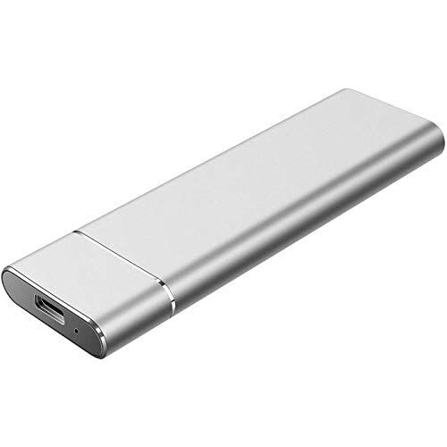 VIPOLIMEX Externe harde schijf 2TB- Draagbare T Externe Harde Schijf USB 3.1 Type-C Harde Schijf Draagbare Harde Schijf 2TB voor PC, Laptop, Telefoons en Meer (Ja-2TB-ZILVER)