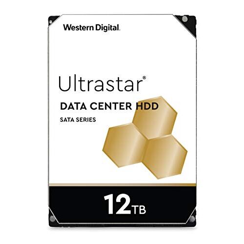 Western Digital WD Ultrastar 12TB DC HC520 SATA HDD, 3,5 inch interne harde schijf voor server 256 MB cache, bedrijfsklasse (gereviseerd)