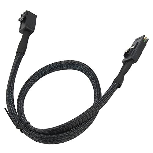 HEITIGN Mini Sff-kabel Mini 8643 Naar 8087-snoer Interne Minikabel Mini Sff 8643 Naar 8087 Hd 12 Gbps Transmissiesnelheid Laag Verlies Flexibele Interne Minikabel voor Computerserver (1 meter)