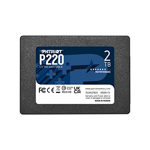 Patriot Memory P220 Interne Solid State-Schijven Sata 3 2.5" 2TB