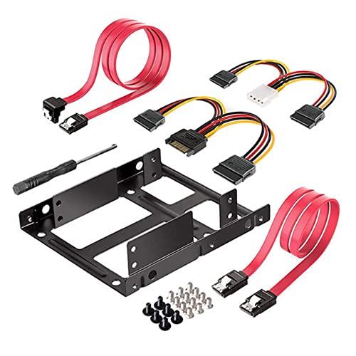 wiianoxd Dual SSD HDD houder 3,5 2,5 interne harde schijf drive kit kabel 2,5 harde schijven drive 3,5 Bay Tray