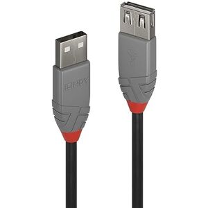 Monkey Ladder Anthra Line USB 2.0 verlengkabel, 1 meter, USB type A stekker naar bus, gegevensoverdrachtssnelheid tot 480 Mbit/s voor computertoetsenbord, camera, harde schijf Monkey Ladder Anthra Line USB 2.0 verlengkabel, 1 meter, USB type A stekker naar bus, gegevensoverdrachtssnelheid tot 480 Mbit/s voor computertoetsenbord, camera, harde schijf