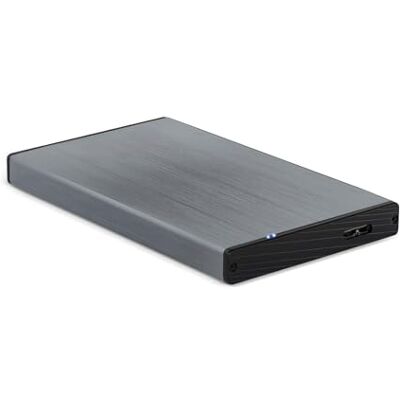 Blendend Externe 2,5 mm SATA harde schijf behuizing voor 9,5 mm SATA harde schijven met USB 3.0/3.1 Gen1-aansluiting in elegant grijs, ideaal voor uitbreiding van het geheugen naar laptops en pc's, zorgt voor Blendend Externe 2,5 mm SATA harde schijf behuizing voor 9,5 mm SATA harde schijven met USB 3.0/3.1 Gen1-aansluiting in elegant grijs, ideaal voor uitbreiding van het geheugen naar laptops en pc's, zorgt voor