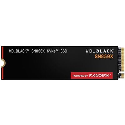 SanDisk WD_BLACK SN850X NVMe SSD 8 TB (voor pcs/gaming, PCIe Gen4 NVMe, leessnelheden tot 7200 MB/s, schrijfsnelheden 6600 MB/s, Game Mode 2.0, laadvoorspelling) POWERED BY SanDisk WD_BLACK SN850X NVMe SSD 8 TB (voor pcs/gaming, PCIe Gen4 NVMe, leessnelheden tot 7200 MB/s, schrijfsnelheden 6600 MB/s, Game Mode 2.0, laadvoorspelling) POWERED BY