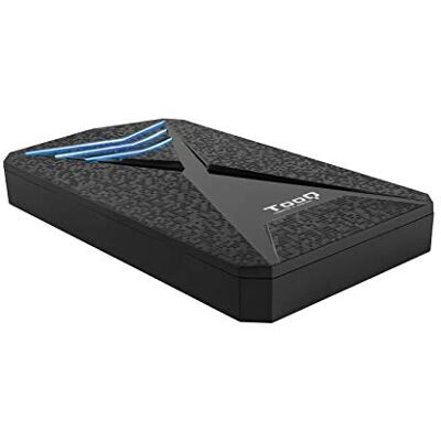 Monkey Ladder Harde schijfbehuizing voor 2,5 inch HDD (SATA I/II/III tot 9,5 mm hoog, USB 3.0), gaming, ABS-kunststof, blauw LED-display, zwart Monkey Ladder Harde schijfbehuizing voor 2,5 inch HDD (SATA I/II/III tot 9,5 mm hoog, USB 3.0), gaming, ABS-kunststof, blauw LED-display, zwart