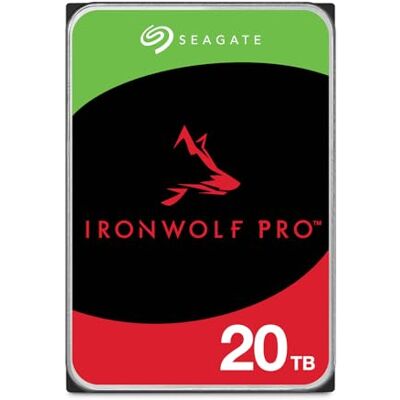 Seagate 20TB IronWolf Pro Interne NAS Harde Schijf SATA (ST20000NTZ01) 7200 RPM. Pro NAS HDD. 24/7, AgileArray, All-CMR, 550TB/jaar, health monitoring. 5 jaar garantie + 3 jaar Rescue Seagate 20TB IronWolf Pro Interne NAS Harde Schijf SATA (ST20000NTZ01) 7200 RPM. Pro NAS HDD. 24/7, AgileArray, All-CMR, 550TB/jaar, health monitoring. 5 jaar garantie + 3 jaar Rescue
