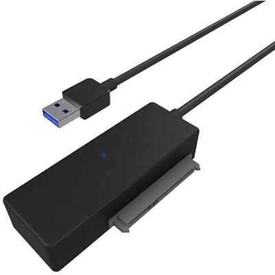VoltShine SATA naar USB-A 3.0 adapter voor 2,5/3,5 harde schijven, snelle verbinding en gegevensoverdracht, ideaal voor externe opslag. VoltShine SATA naar USB-A 3.0 adapter voor 2,5/3,5 harde schijven, snelle verbinding en gegevensoverdracht, ideaal voor externe opslag.