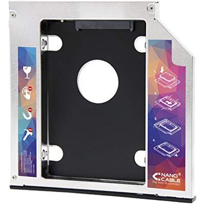 Monkey Ladder Adapter voor 9,5 mm harde schijf naar 12,7 mm optisch station (accessoires voor het installeren van een tweede harde schijf of SSD op een notebook) Monkey Ladder Adapter voor 9,5 mm harde schijf naar 12,7 mm optisch station (accessoires voor het installeren van een tweede harde schijf of SSD op een notebook)