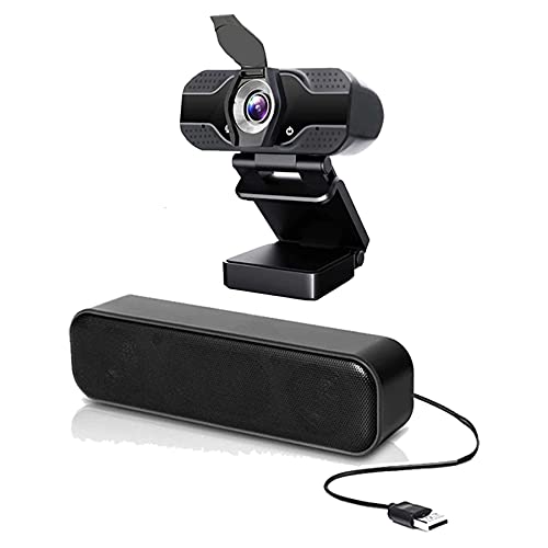 Pro-Ject Instapniveau HD 1080P Webcam   USB Soundbar   Bundelpakket   Compatibel met Wrike