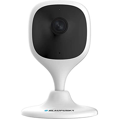 Blaupunkt VIO-HS20 WLAN Full HD IP-bewakingscamera, 1080p resolutie, 2-weg audio nachtzicht voor binnen, dierenbewaking, babyfoon, HD-video, app-besturing