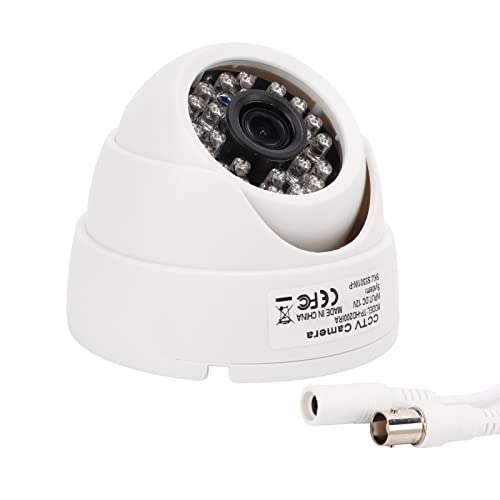 Shanrya Analoge CCTV-camera, beveiligingscamera Helder beeld Infrarood nachtzicht voor binnen voor buiten(NTCS)