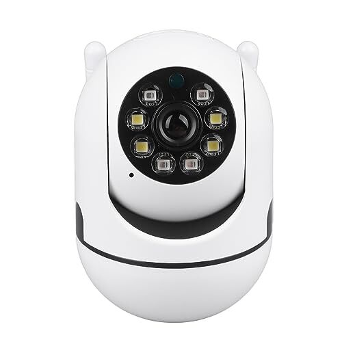 Pongnas Draadloze Slimme Camera 1080P HD Nachtzicht Huisbeveiligingscamera met 360 ° Rotatie, Draadloze Verbinding voor Monitoring en Cloudopslag