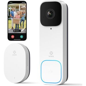 WOOX Video deurbel met chime, wifi, slimme deurbel met camera, draadloos, accu, 2K FHD, 170° ultragroothoek, personen- en pakketdetectie, nachtzicht, 2-weg audio, compatibel met Alexa WOOX Video deurbel met chime, wifi, slimme deurbel met camera, draadloos, accu, 2K FHD, 170° ultragroothoek, personen- en pakketdetectie, nachtzicht, 2-weg audio, compatibel met Alexa