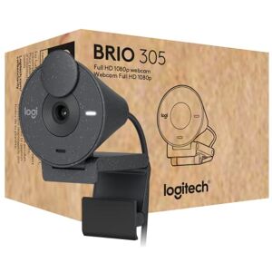 Logitech Brio 305 Full HD 1080P Webcam met Privacy Shutter, Mono Noise Reduction Mics, USB-C, Auto Light Correction, werkt met Zoom, Microsoft Teams, Google Meet Graphite Logitech Brio 305 Full HD 1080P Webcam met Privacy Shutter, Mono Noise Reduction Mics, USB-C, Auto Light Correction, werkt met Zoom, Microsoft Teams, Google Meet Graphite