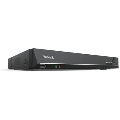 REOLINK 12MP PoE NVR 36 Kanaals Bewakingscamerasysteem, 3 HDD Bays, Geen HDD Bijgeleverd, Ondersteunt 12MP/4K/5MP/4MP HD IP Camera's 24/7 Toezicht, Geïntegreerd O/I Alarmsysteem, RLN36 PoE NVR met 3 HDD-sleuven en O/I alarmsysteem, vereist een PoE-scha REOLINK 12MP PoE NVR 36 Kanaals Bewakingscamerasysteem, 3 HDD Bays, Geen HDD Bijgeleverd, Ondersteunt 12MP/4K/5MP/4MP HD IP Camera's 24/7 Toezicht, Geïntegreerd O/I Alarmsysteem, RLN36 PoE NVR met 3 HDD-sleuven en O/I alarmsysteem, vereist een PoE-scha