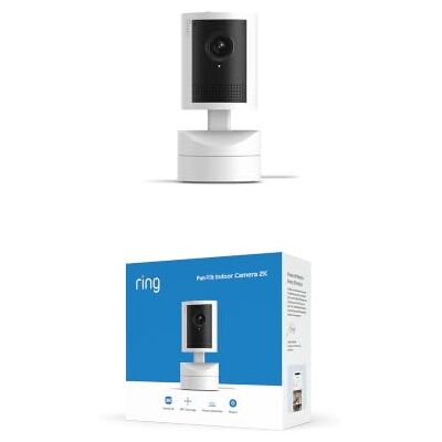 Ring Draai- en kantelbare binnencamera 2K (Pan-Tilt Indoor Camera 2K, nieuwste generatie), met stekkeradapter, 360° dekking, automatisch volgen, Retinal 2K-video, 6x verbeterde zoom Ring Draai- en kantelbare binnencamera 2K (Pan-Tilt Indoor Camera 2K, nieuwste generatie), met stekkeradapter, 360° dekking, automatisch volgen, Retinal 2K-video, 6x verbeterde zoom
