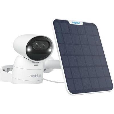 REOLINK 4K 8MP bewakingscamera buiten draadloos, PTZ Batterij WiFi-camera met Automatisch Volgen, 360° bewaking, Kleuren Nachtzicht, 2,4&5GHz WiFi, 6X Hybride Zoom, Argus Track + Zonnepaneel(6W) Auto-tracking & zoom + zonnepaneel, dubbele lens, videobew REOLINK 4K 8MP bewakingscamera buiten draadloos, PTZ Batterij WiFi-camera met Automatisch Volgen, 360° bewaking, Kleuren Nachtzicht, 2,4&5GHz WiFi, 6X Hybride Zoom, Argus Track + Zonnepaneel(6W) Auto-tracking & zoom + zonnepaneel, dubbele lens, videobew