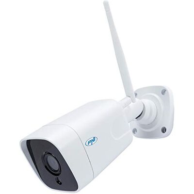 PNI Videobewakingscamera House IP55 5MP draadloos voor binnen en buiten en microSD-sleuf, nachtmodus PNI Videobewakingscamera House IP55 5MP draadloos voor binnen en buiten en microSD-sleuf, nachtmodus