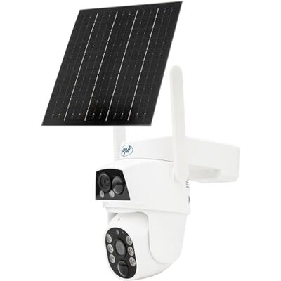 PNI IP794 videobewakingscamera met wifi, PTZ, dubbele lens 2MP + 2MP, 5,5W zonnepaneel, 8000mAh blokbatterij PNI IP794 videobewakingscamera met wifi, PTZ, dubbele lens 2MP + 2MP, 5,5W zonnepaneel, 8000mAh blokbatterij