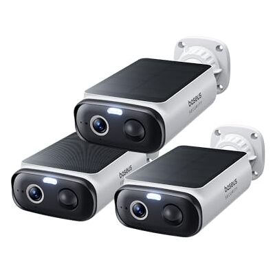 Baseus Security S1 Lite 3-Cam bewakingscamera voor buiten, zonne-accu, wifi, IP67 weerbestendig, camerabewaking, draadloos, buiten, 2K 135°, nachtzicht, geen kosten, compatibel met Alexa en Google Baseus Security S1 Lite 3-Cam bewakingscamera voor buiten, zonne-accu, wifi, IP67 weerbestendig, camerabewaking, draadloos, buiten, 2K 135°, nachtzicht, geen kosten, compatibel met Alexa en Google