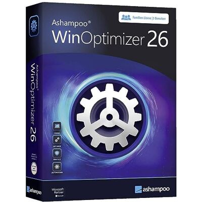 Ashampoo WinOptimizer 26 volledige versie, 3 licenties Windows systeemoptimalisatie Ashampoo WinOptimizer 26 volledige versie, 3 licenties Windows systeemoptimalisatie