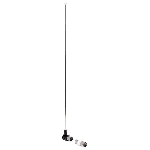 Hama DVB-T/DVB-T2 Radio Telescopische antenne FM (incl. coax-antenne-adapter, digitaal, uitschuifbaar)