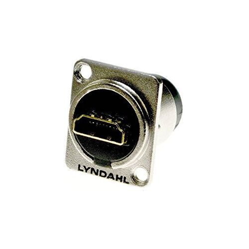 Lyndahl HDMI 1.4 inbouw flensdoos, LKHA20, high-end doorgangsdoos voor HDMI-kabel inbouwbus, HDMI-doorgangsdoos