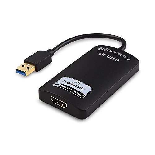 Cable Matters USB naar HDMI-adapter (USB 3.0 naar HDMI-adapter/USB 3 naar HDMI-adapter) Ondersteunt 4K-resolutie voor Windows