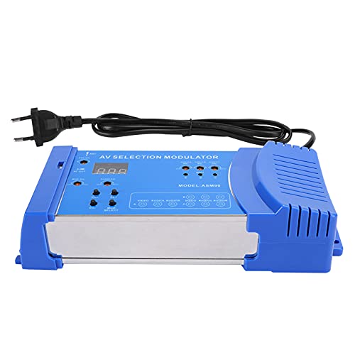 KOSDFOGE -modulator, ASM90 Digitale Huishoudelijke Modulator AV-optionele Modulator VHF UHF PAL Standaard Draagbare Converter Voor EU 100‑240V