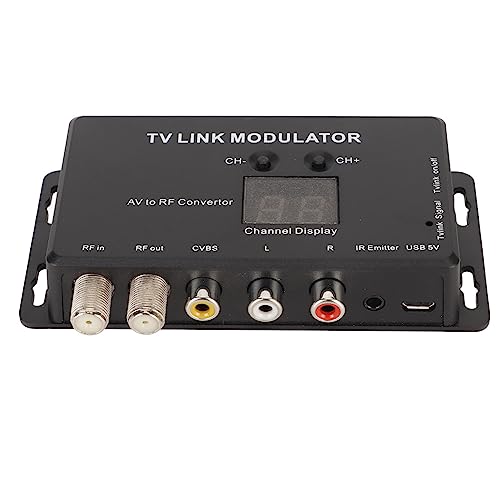 Haofy TV Link Modulator, Stabiele RF-modulator AV Naar RF voor Settopboxen