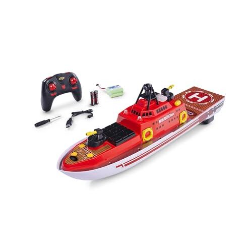Carson 500108051 RC- Vuurboot 2.4G 100% RTR Op afstand bestuurbare boot, RC boot, op afstand bestuurbare boot voor kinderen en volwassenen, inclusief afstandsbediening