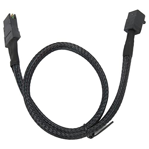Brrnoo Mini SAS SFF 8643 Tot 8087 HD 12 Gbps Transmissiesnelheid Laag Verlies Flexibele Interne Mini SAS-kabel, voor Computerserver (0,5 m/19,7 inch)