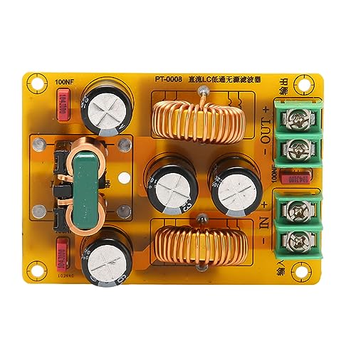 ASHATA DC LC Laagdoorlaatfilter, 50V 10A Elektromagnetische Interferentie Dubbelzijdig FR4 Laagdoorlaatfilter voor Voertuigmotorfiets