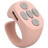 Vikye TIK Tok Bluetooth-afstandsbediening Page Turner, Tiktok Wireless Scroll-afstandsbediening, Oplaadbaar, Ring Design Tiktok Bluetooth-afstandsbediening Remote Photo Page Turner(roze)