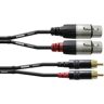 Cordial Kabel audio dubbel XLR female/Rca 1,5 m kabel AUDIO Essentials RCA