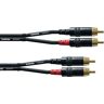 Cordial CABLES Audio Dubbele RCA-kabel 3 m AUDIO-kabel Essentials RCA