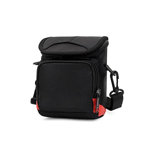 AFGRAPHIC Camera Case Bag Zwart Nylon Schoudertas Lanyald Tas met Verstelbare Riem voor Ricoh GR IIIx HDF Digitale Camera, Zwart, Eén maat, Camera geval