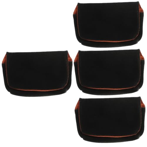 Housoutil 4Pcs Camera Opbergtas Camera Tas Kleine Draagbare Camera Tas Kleine Camera Tas Camera Cases Camera Case Bag Camera Pouch Super Fiber Leer Stof Opbergdoos Digitale Camera