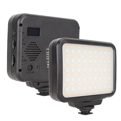 Zunate 10W LED-videolamp, 1000Lm Fotografie-videoverlichtingsset met 120 Graden Lichthoek, 2500 Tot 9900K Kleurtemperatuur, voor Fotografie, Filmcreatie