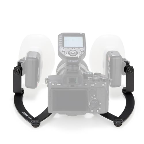 GODOX MF-DB Flitshouder, 360° draaibare kop, meervoudig in hoek verstelbaar met 1/4 inch standaardschroef voor tandartsfotografie, portretmacrofotografie voor Nikon/Sony/Canon DSLR-camera's